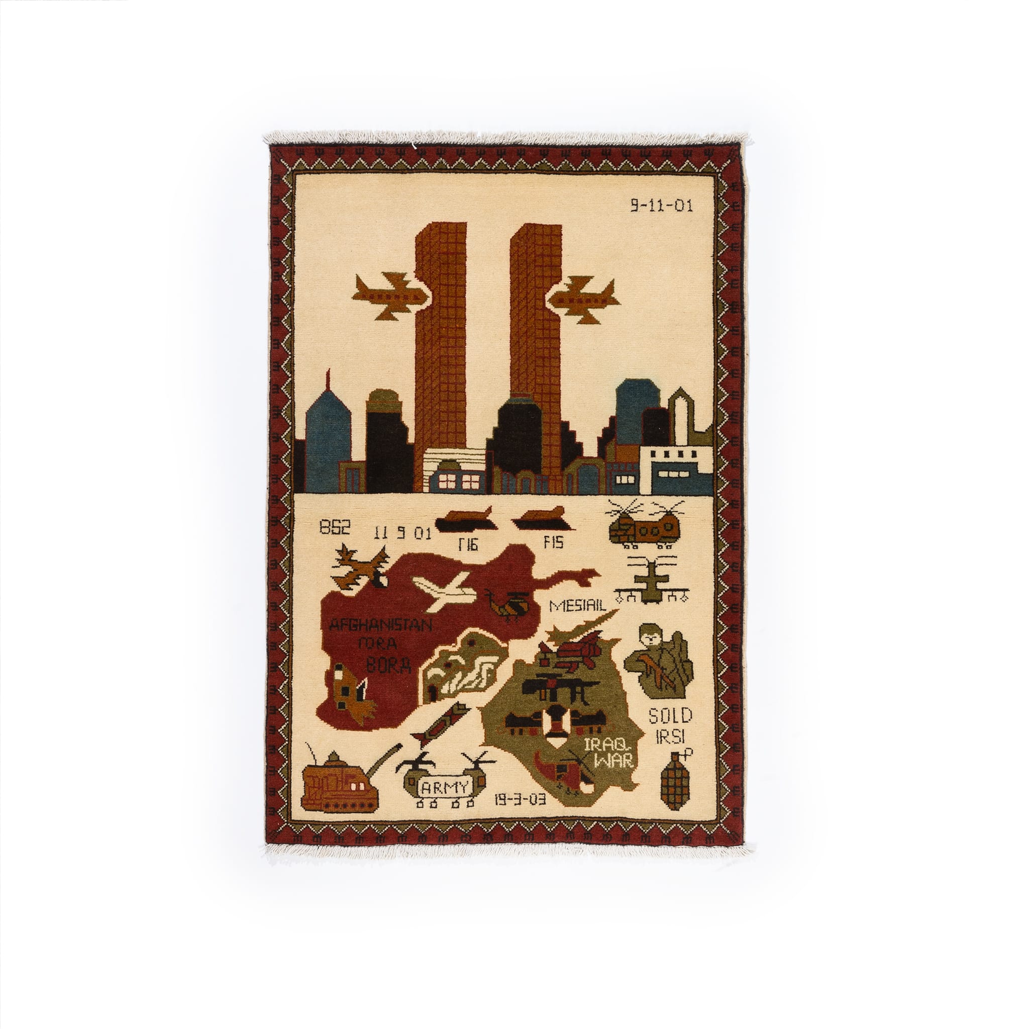 Afghan War Rug 1 Meter Patterns