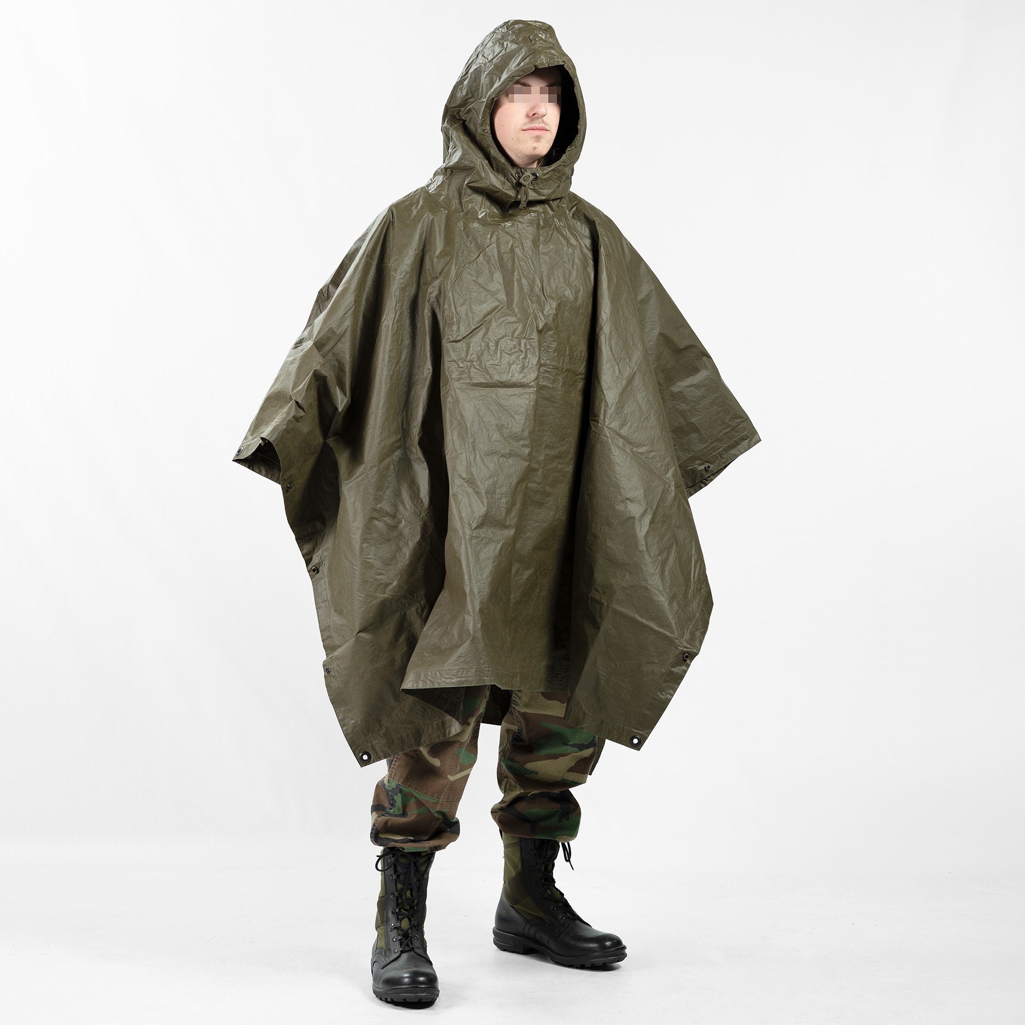 Austrian Olive Drab Nylon Poncho