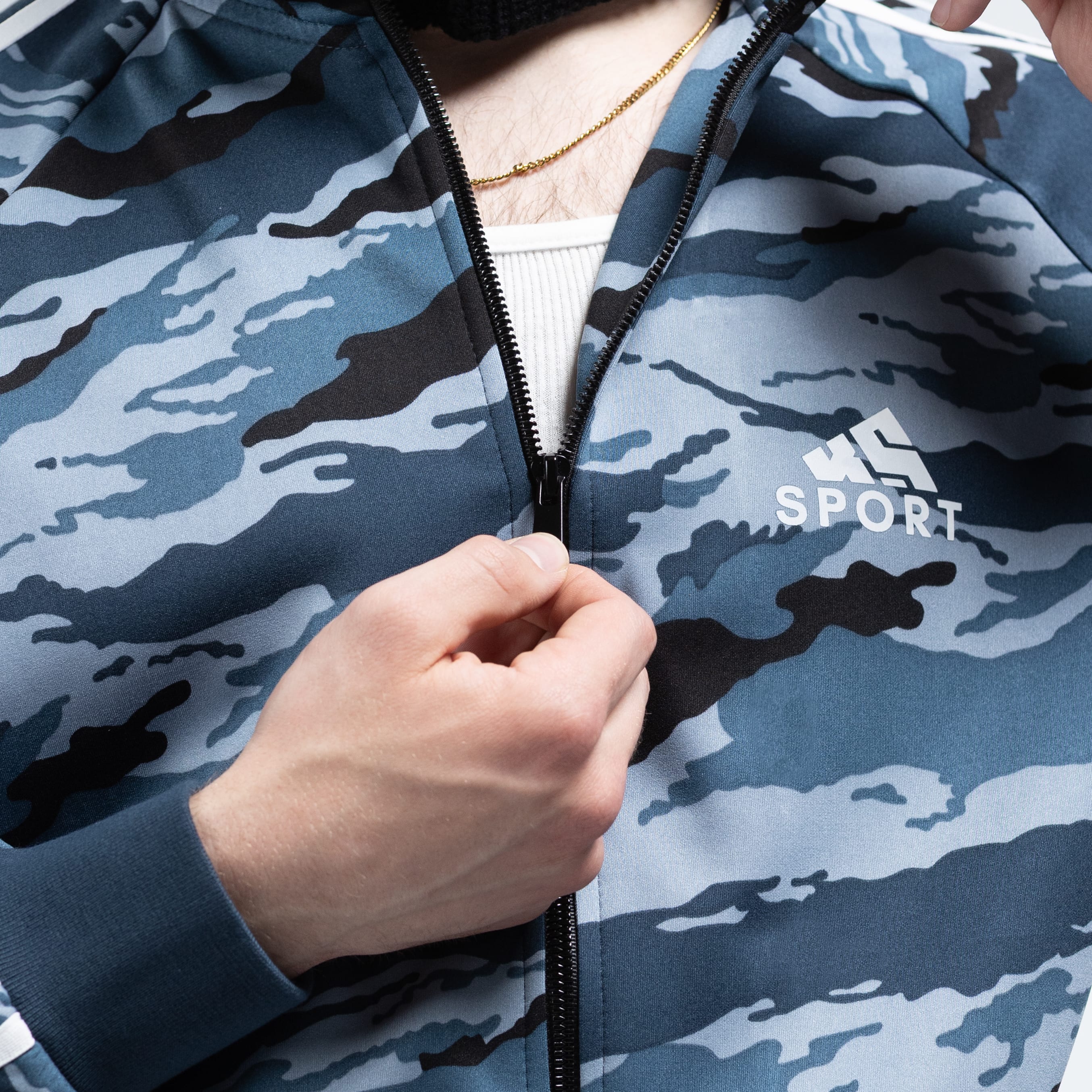 KS Sport Kamysh Blue Tigerstripe Tracksuit