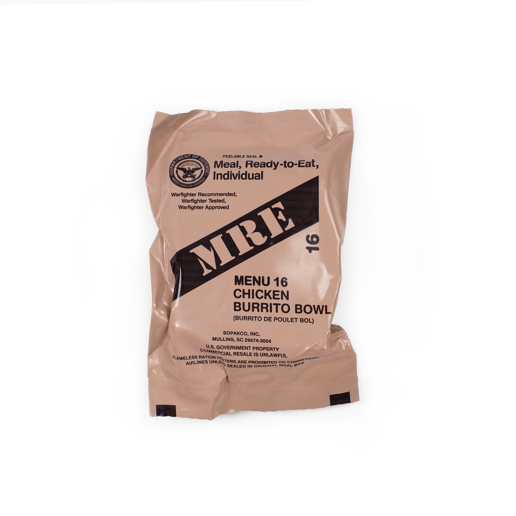 USGI Meals, Ready To Eat (MRE)