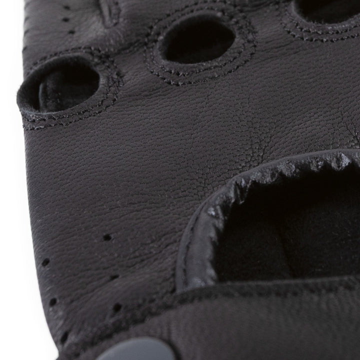 "Vodila" Leather Fingerless Driver Gloves
