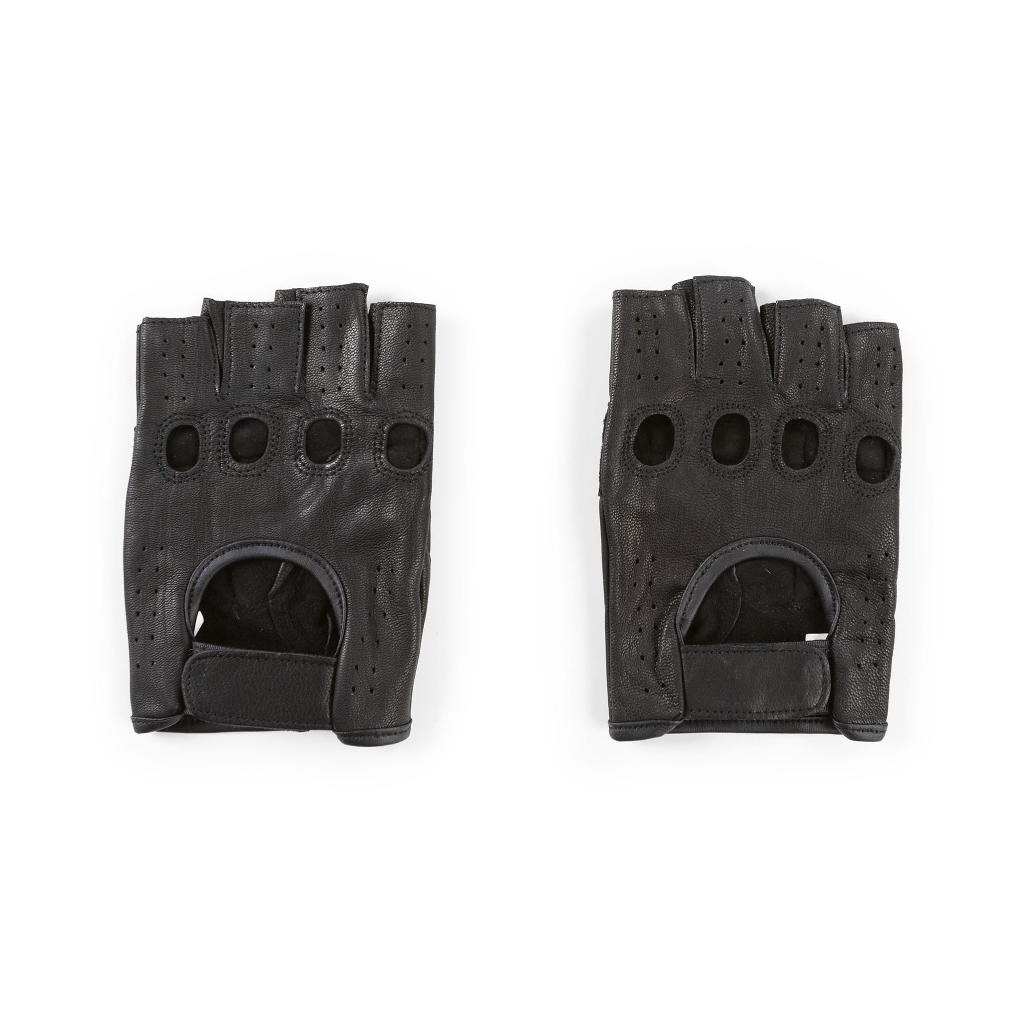 "Vodila" Leather Fingerless Driver Gloves