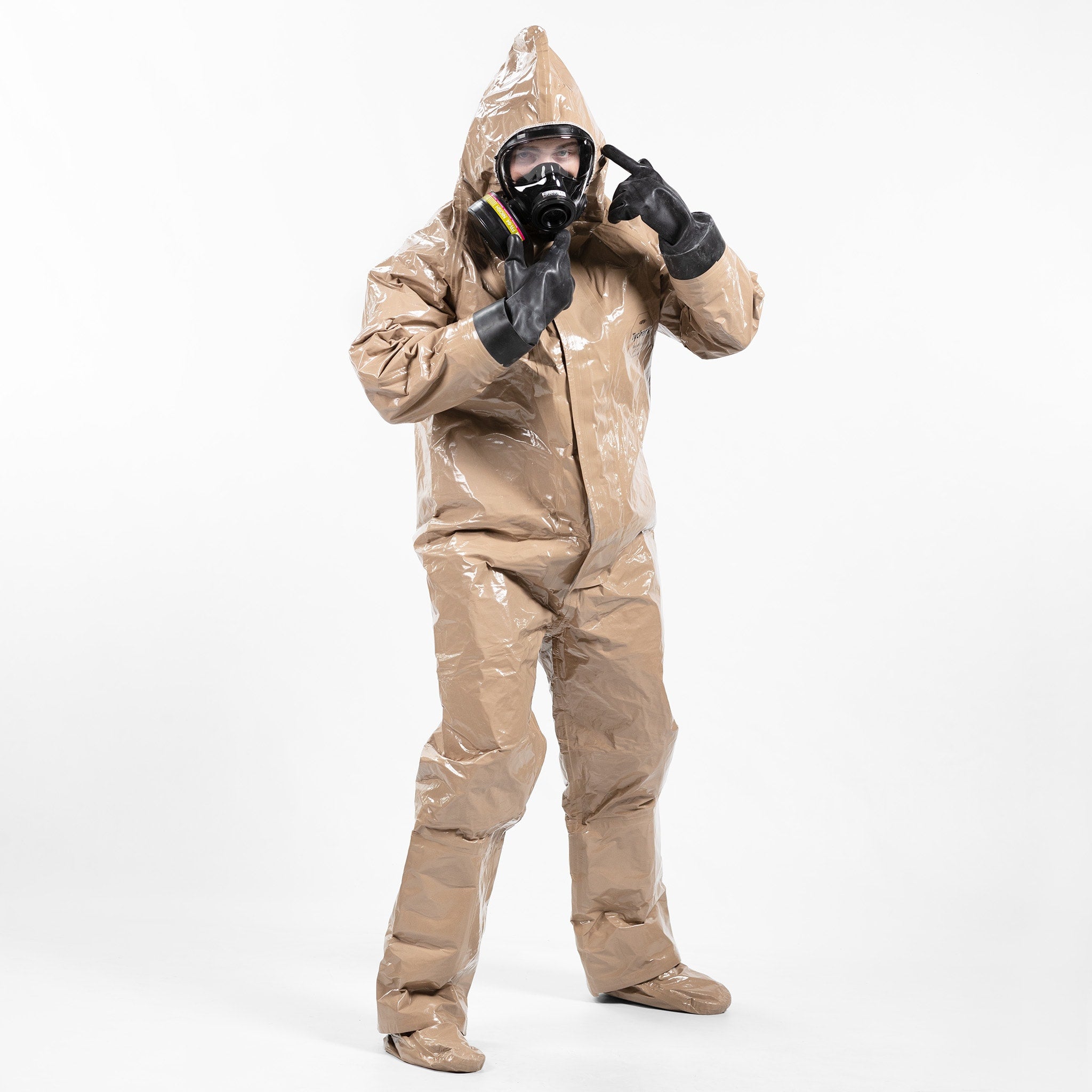 hazmat gear Tychem Responder CSM Hooded Respirator Hazmat Suit XL