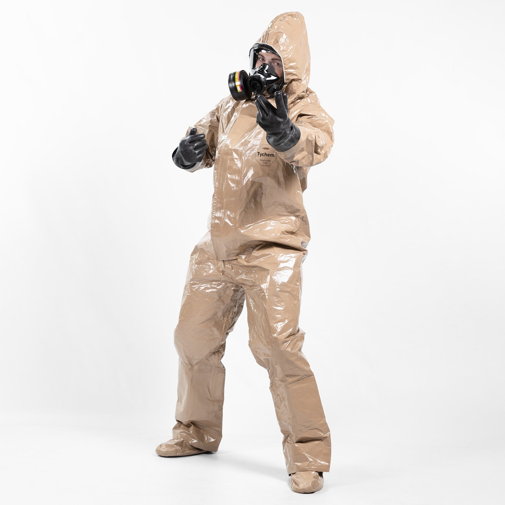 Tychem Responder CSM Hooded Respirator Hazmat Suit