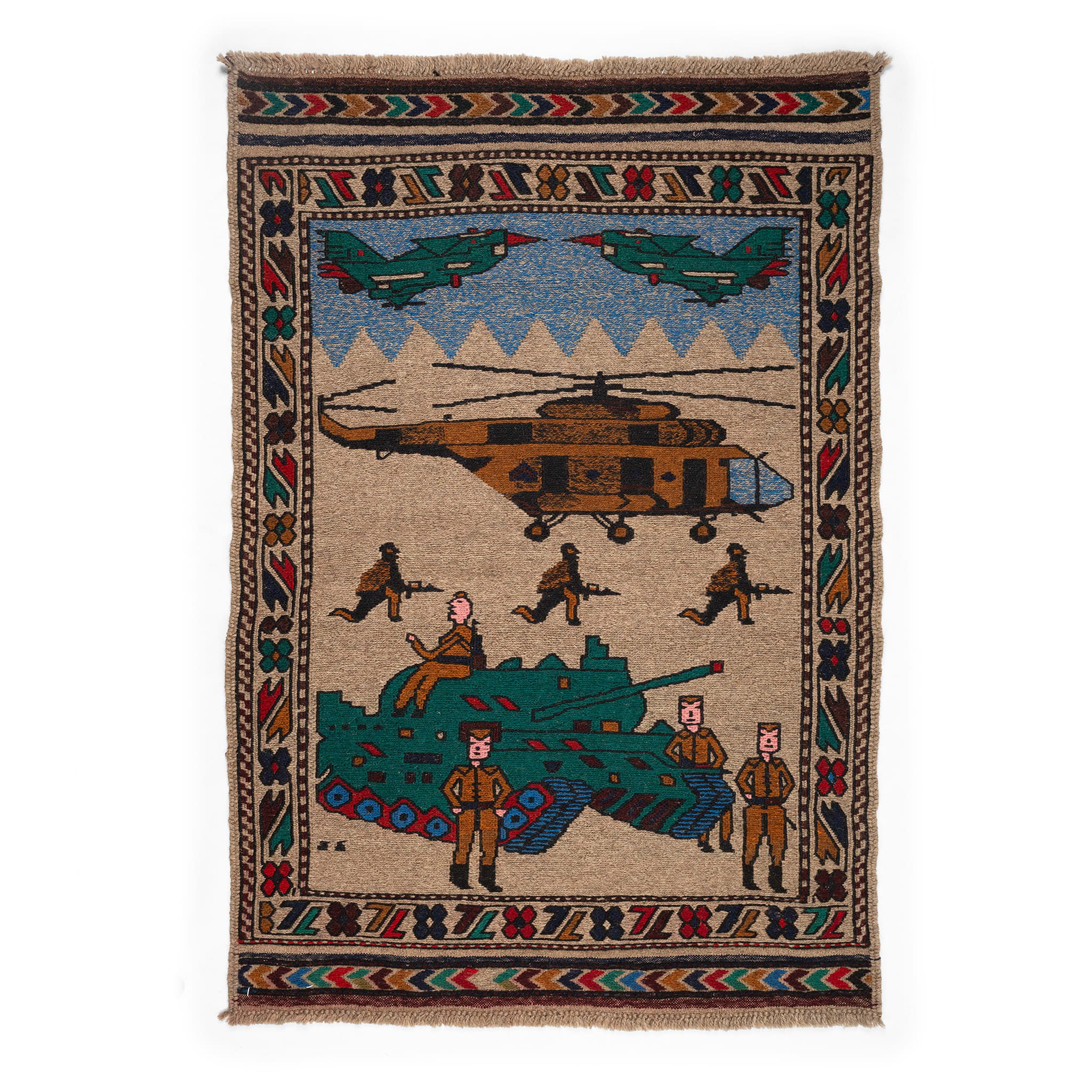 Afghan Large Pattern War Rugs