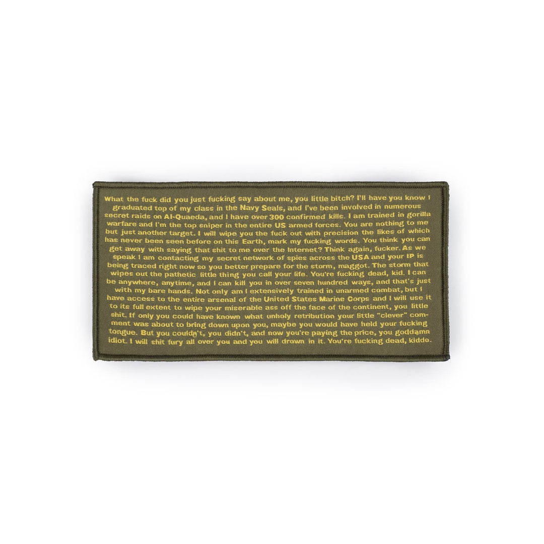 Navy Seal Copypasta Completely Reprehensible Admin Patch