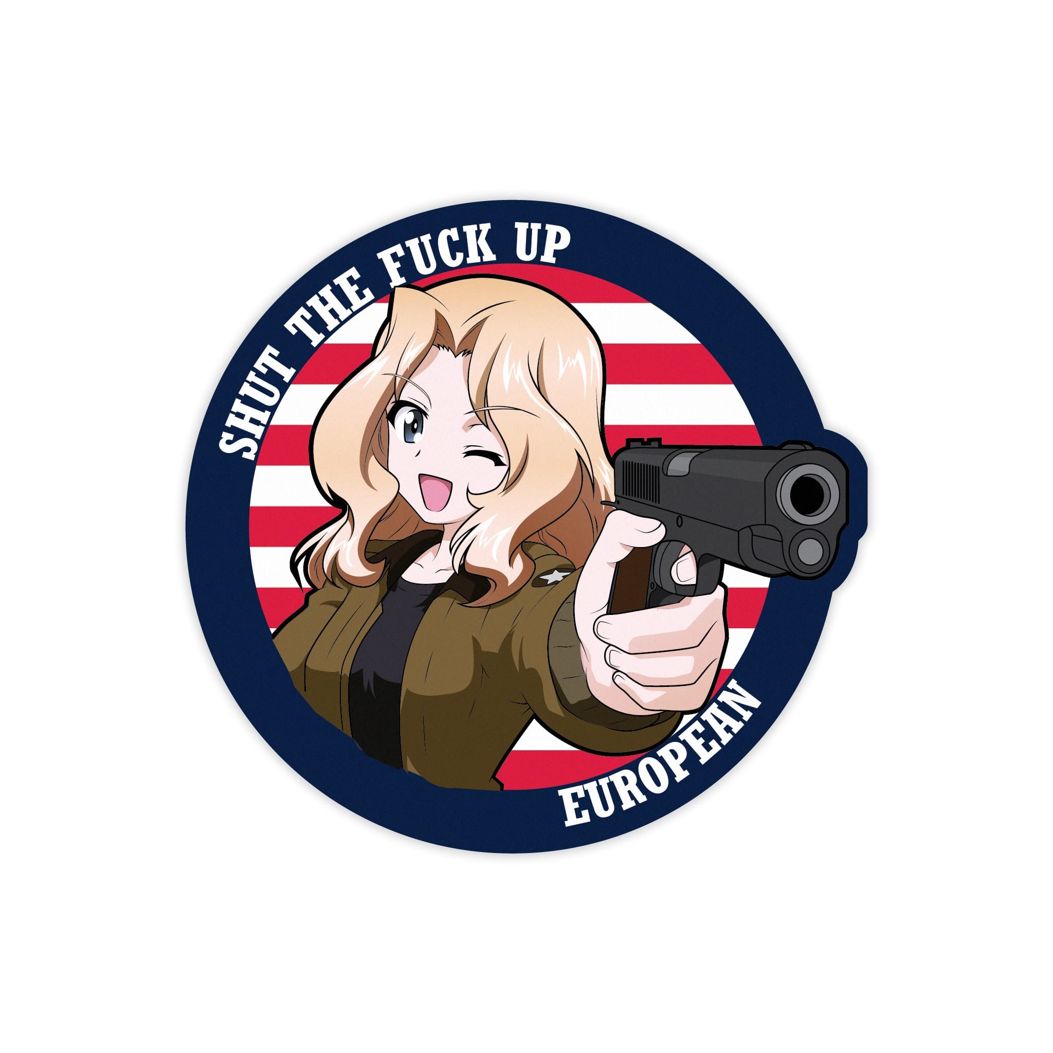 STFU European Vinyl Sticker