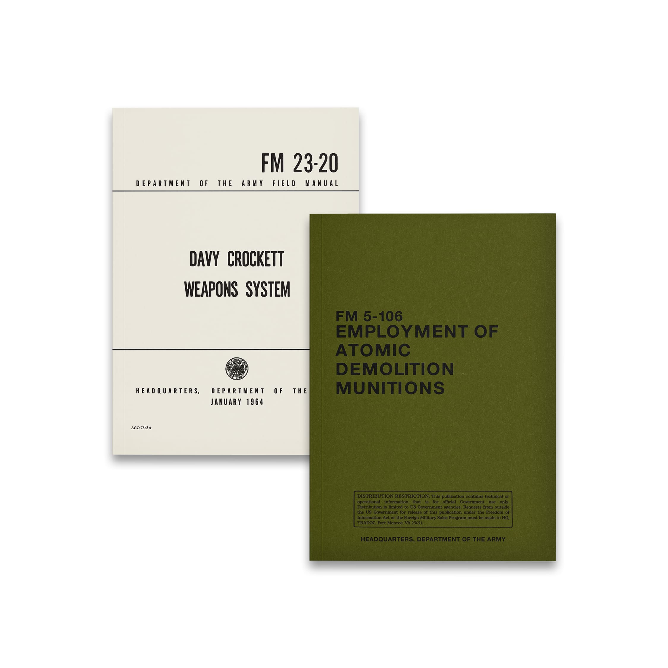 US Man-Portable Nuclear Weapons Book Set