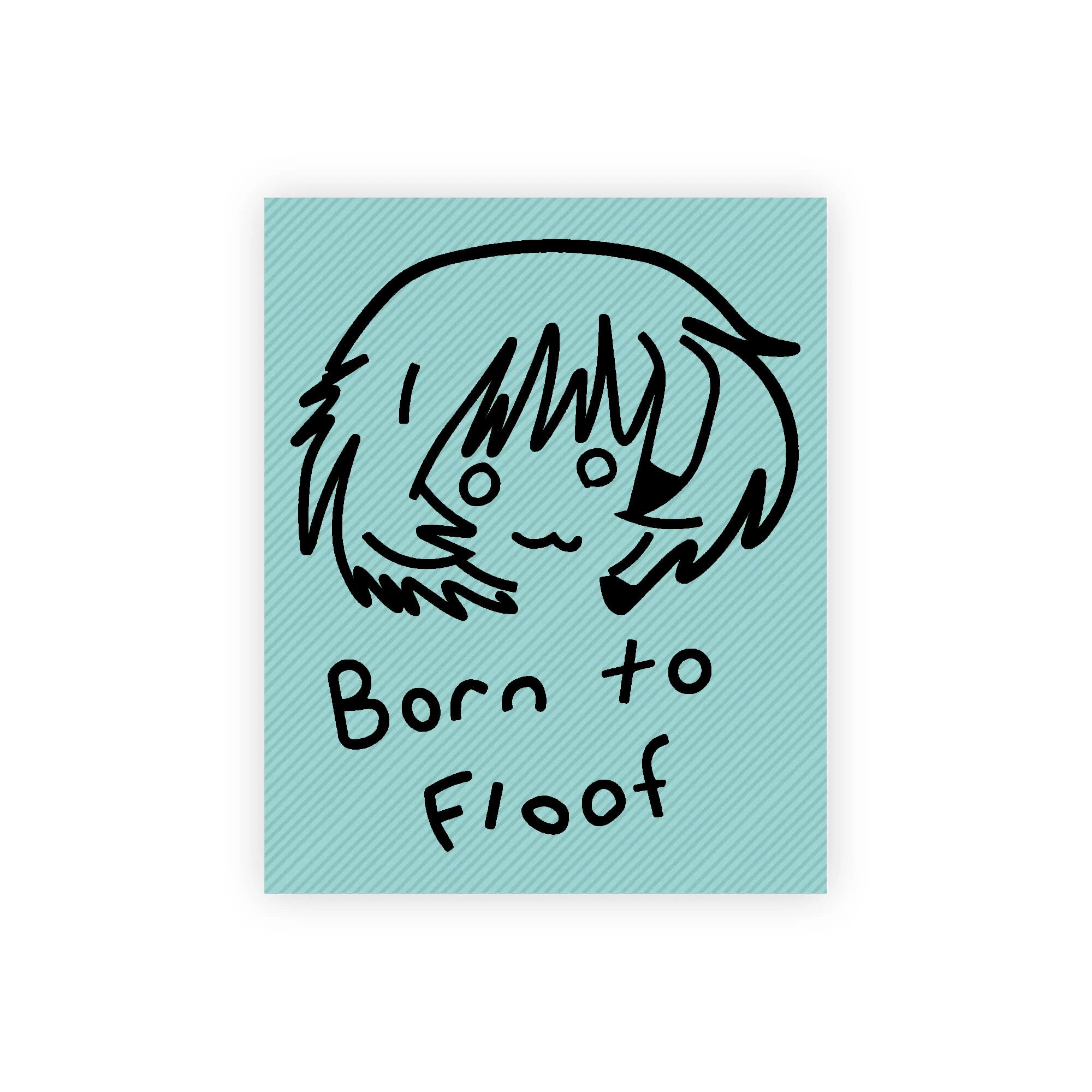 Girls Und Panzer "Born To Floof" Sticker