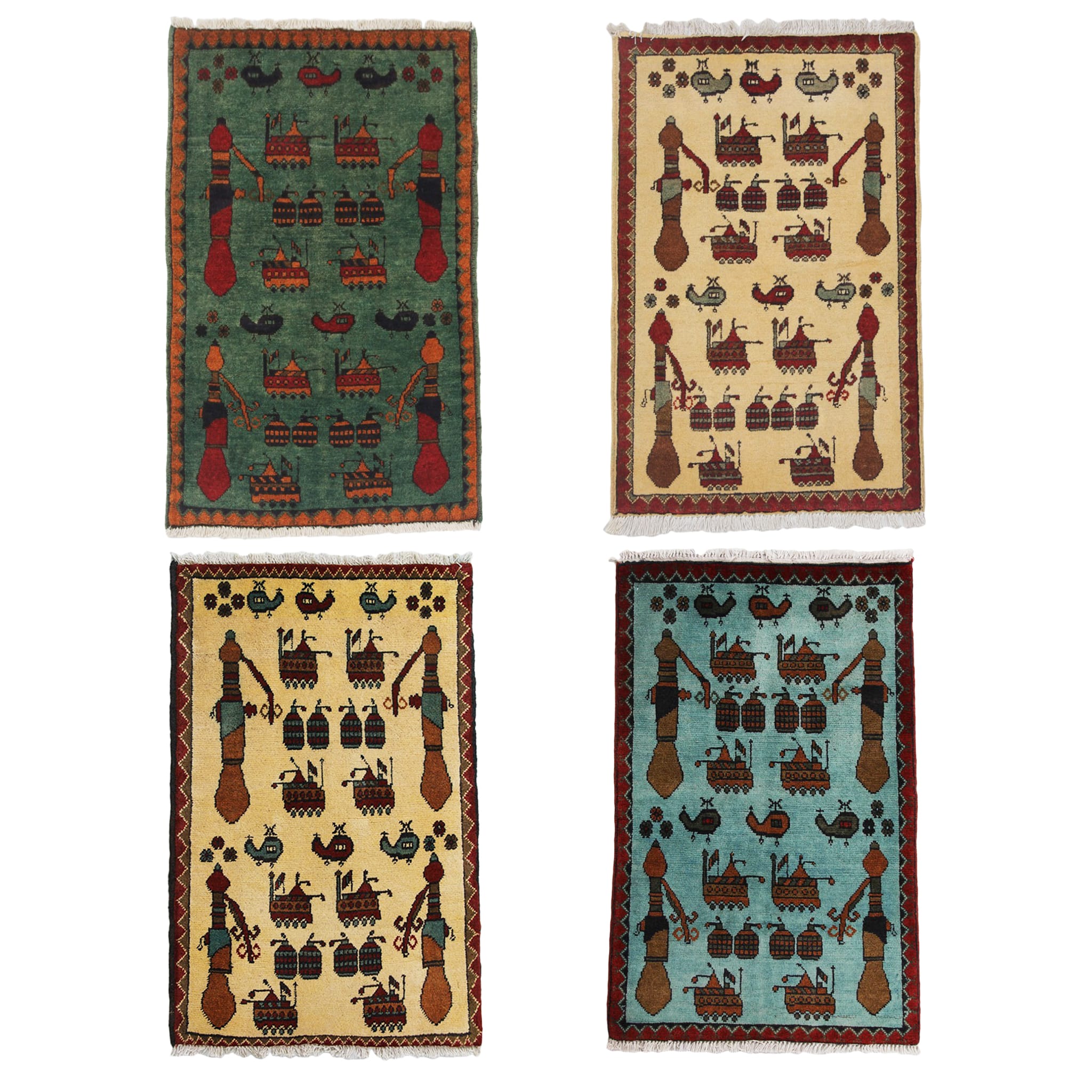 Afghan Arsenal Pattern War Rug