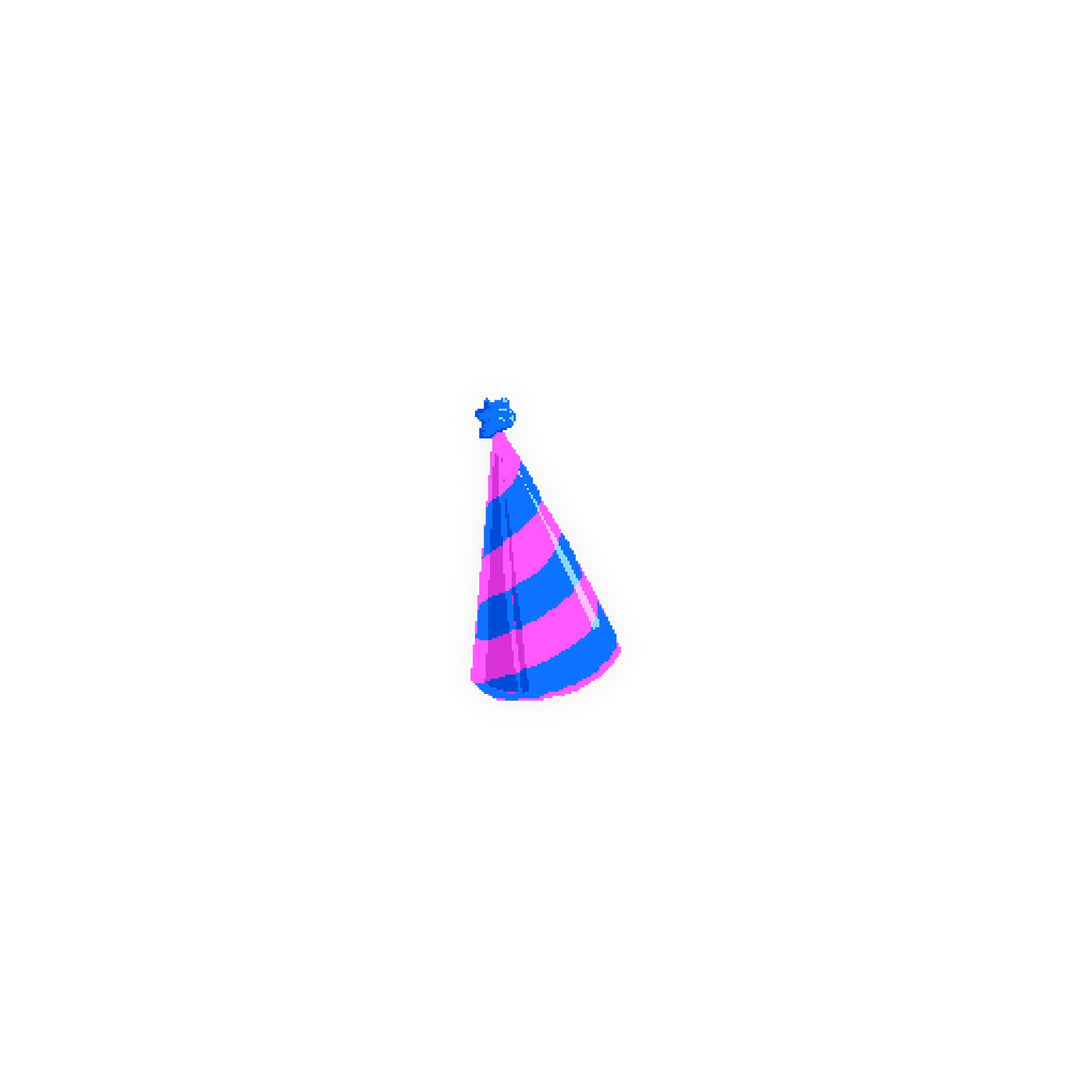 Birthday Cap Vinyl Sticker