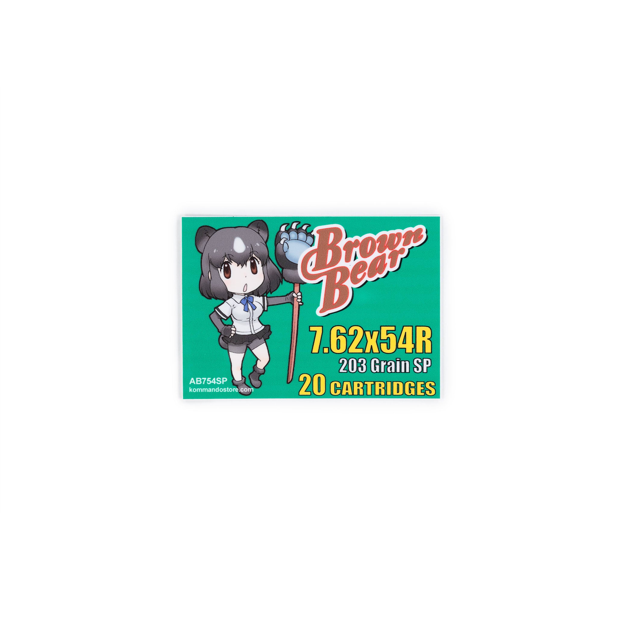 Brown Bear 7.62x54R Vinyl Sticker – KommandoStore