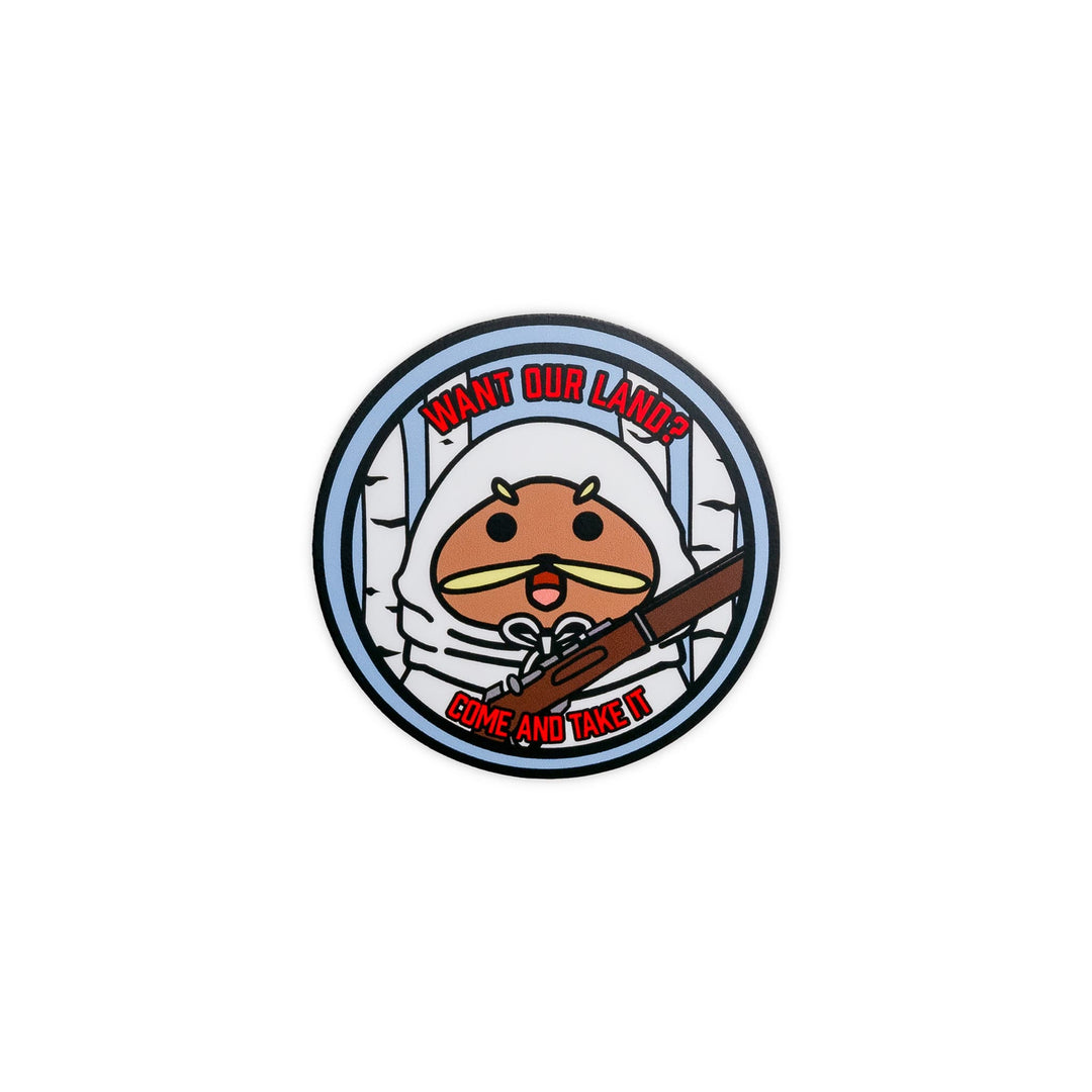 White Death Gondola Vinyl Sticker