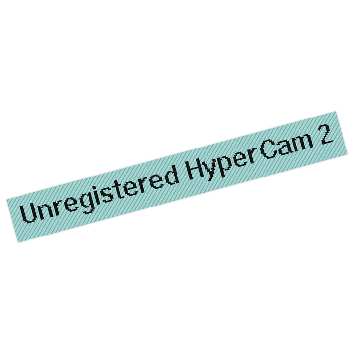 Unregistered Hypercam 2 Vinyl Sticker