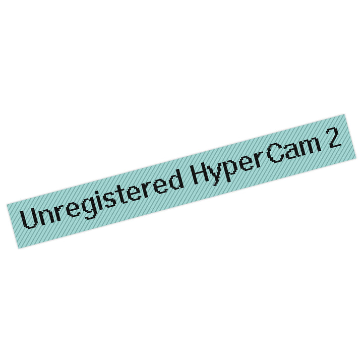 Unregistered Hypercam 2 Vinyl Sticker