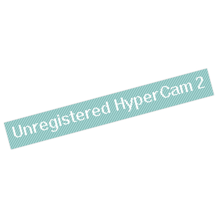 Unregistered Hypercam 2 Vinyl Sticker