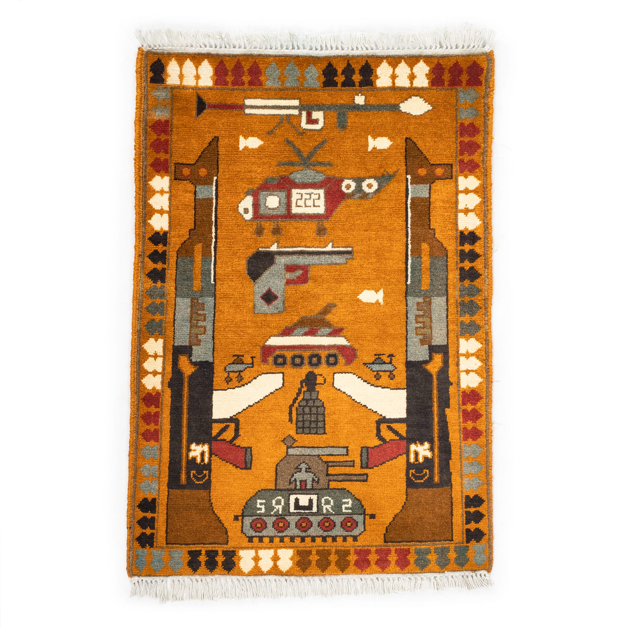 Afghan Arsenal Pattern War Rug