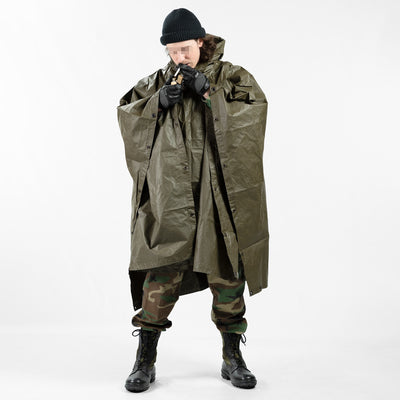 Austrian Olive Drab Nylon Poncho