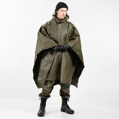Austrian Olive Drab Nylon Poncho