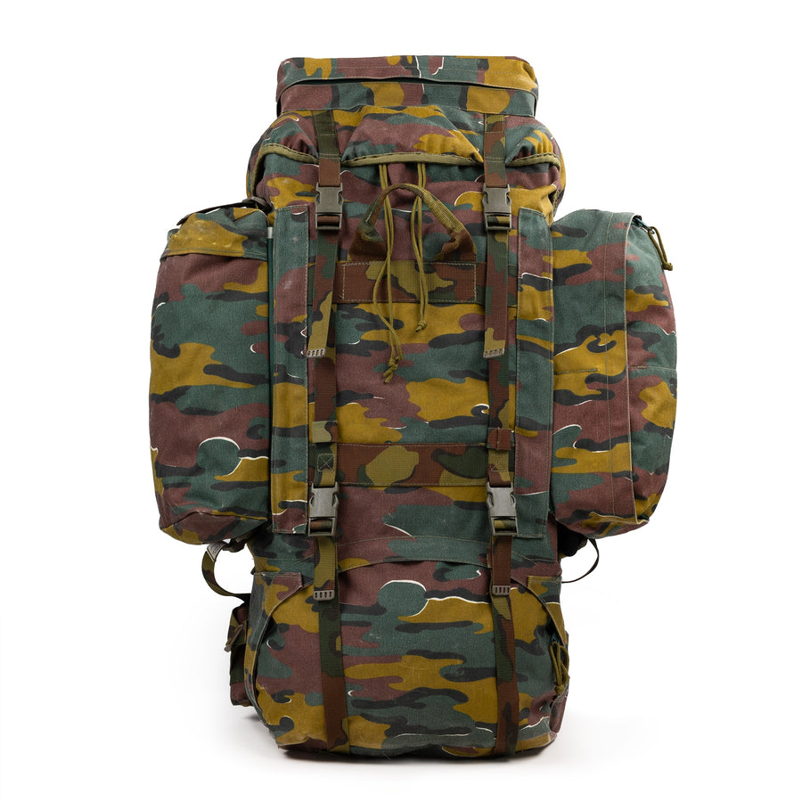 Original Belgian military 120L tactical backpack jigsaw camo waterproof bag NEW