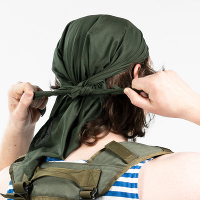 Czechoslovakian Olive Drab Triangle Bandana