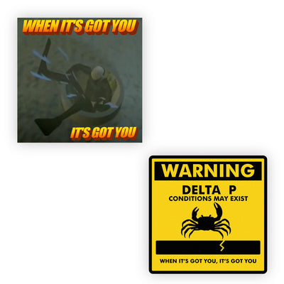Delta P Stickers