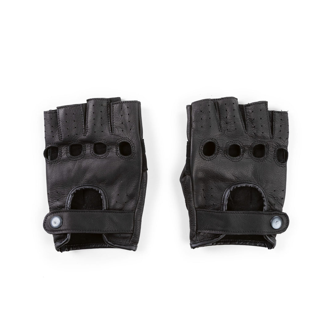 "Vodila" Leather Fingerless Driver Gloves