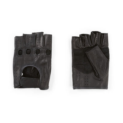 "Vodila" Leather Fingerless Driver Gloves