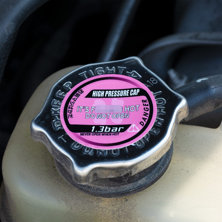 Radiator Cap Warning Sticker