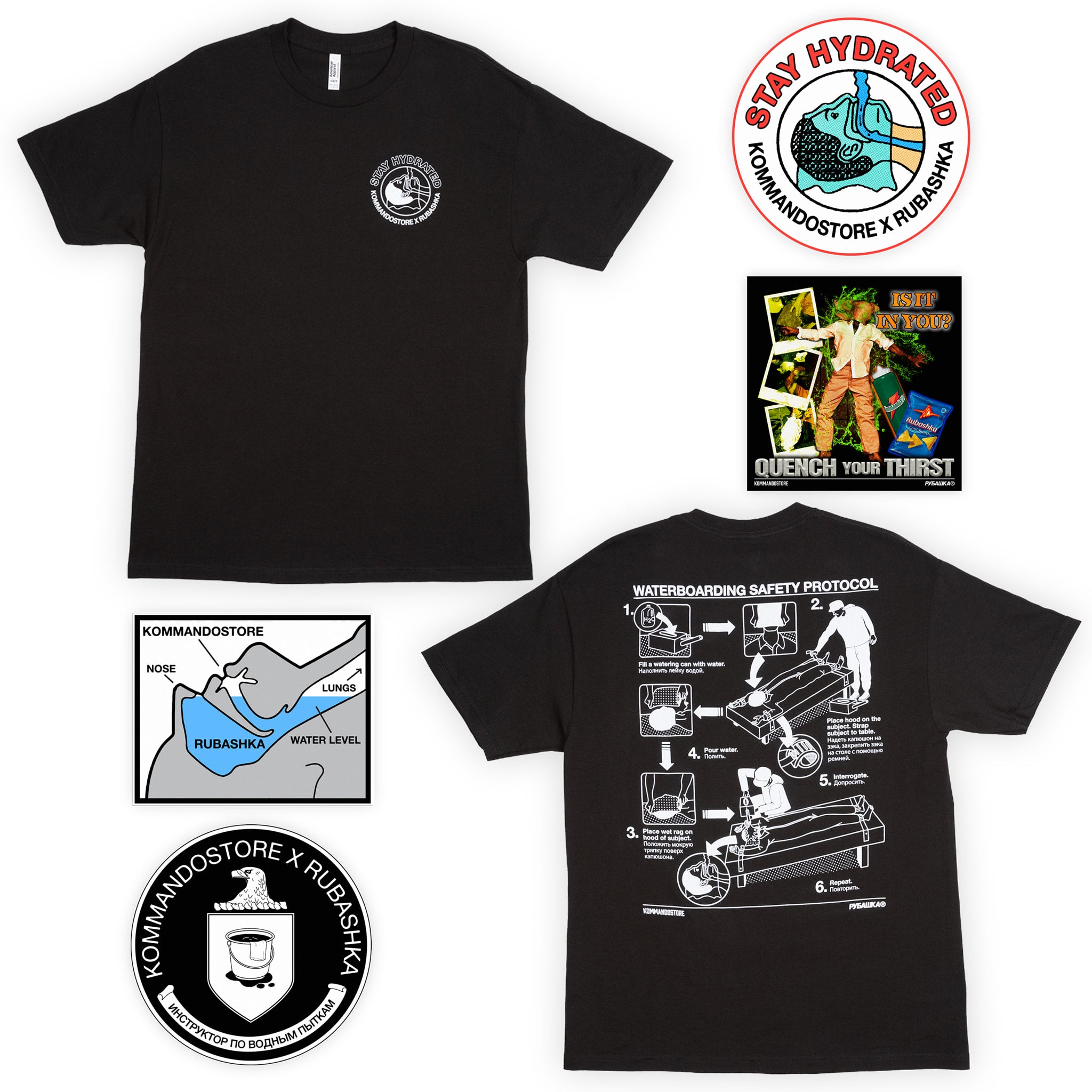 Rubashka x KS Stay Hydrated T-Shirt Bundle