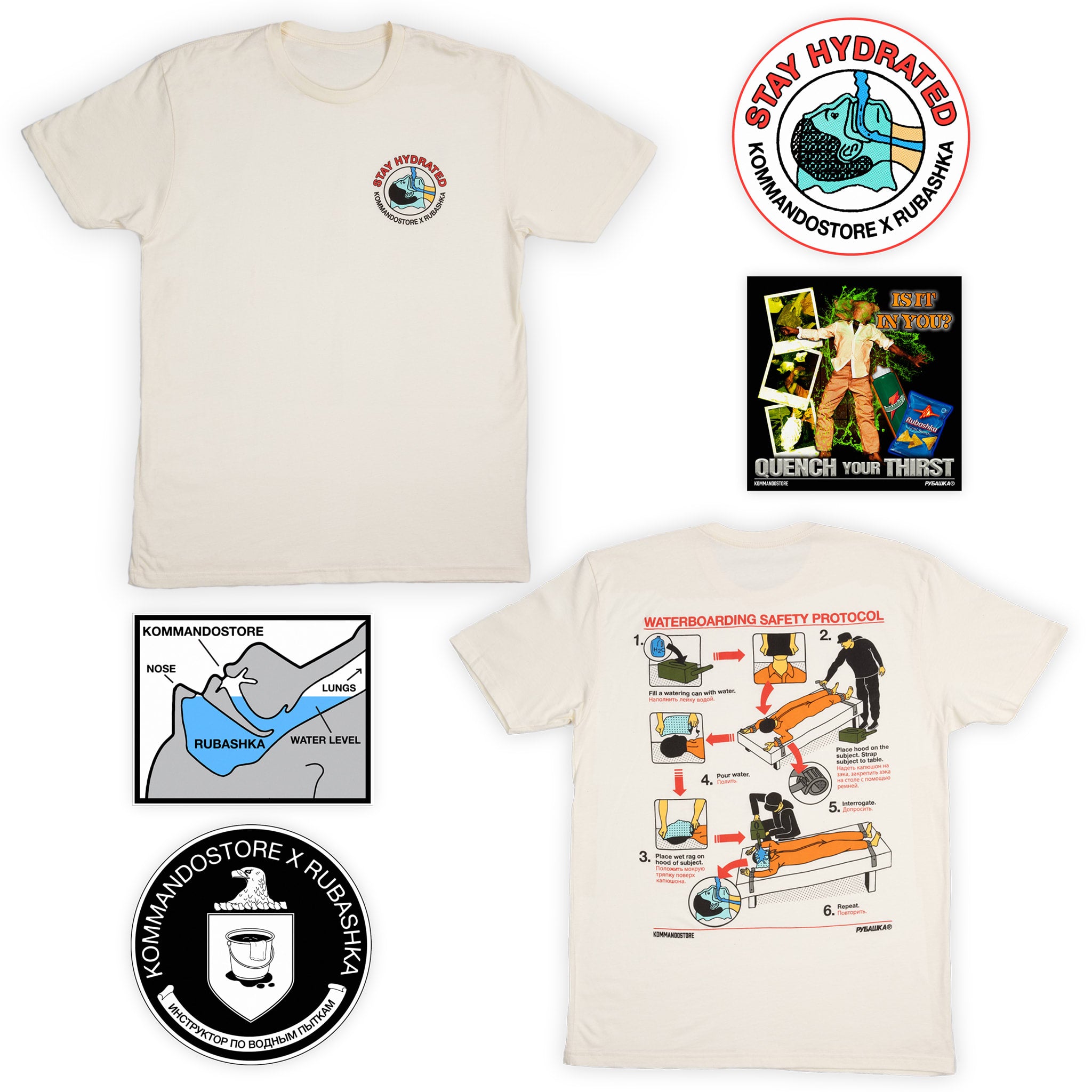 Rubashka x KS Stay Hydrated T-Shirt Bundle