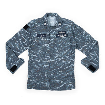 South Korean Navy Maritime Digital Blue Field Shirt