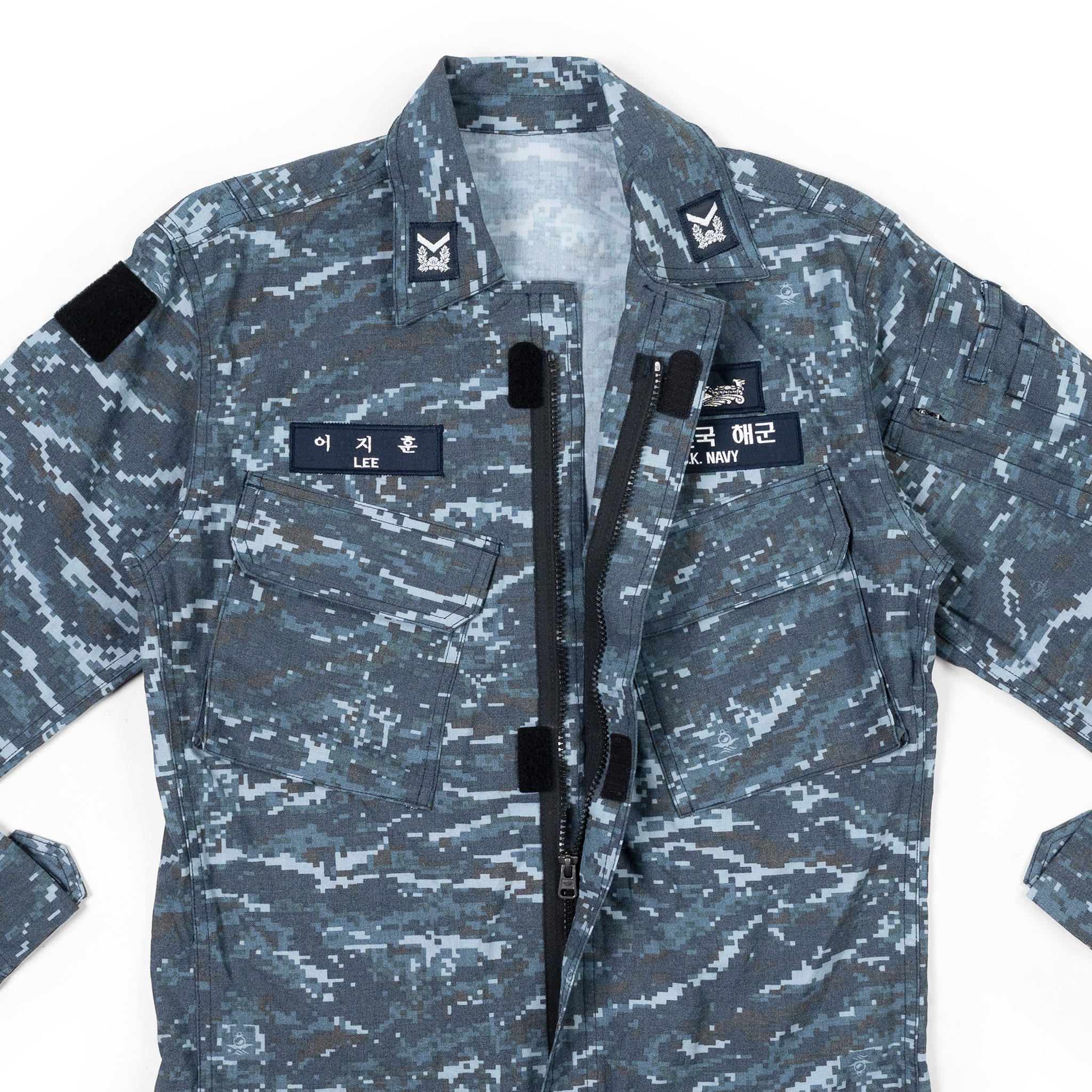 South Korean Navy Maritime Digital Blue Field Shirt
