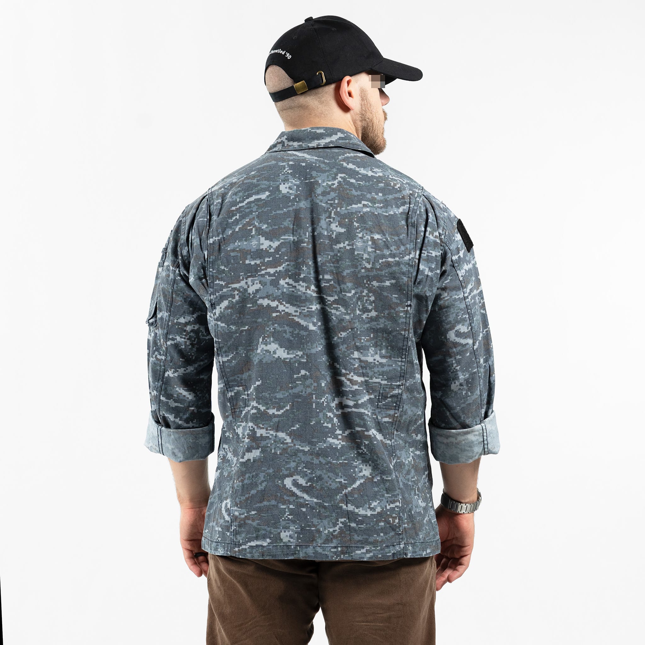South Korean Navy Maritime Digital Blue Field Shirt