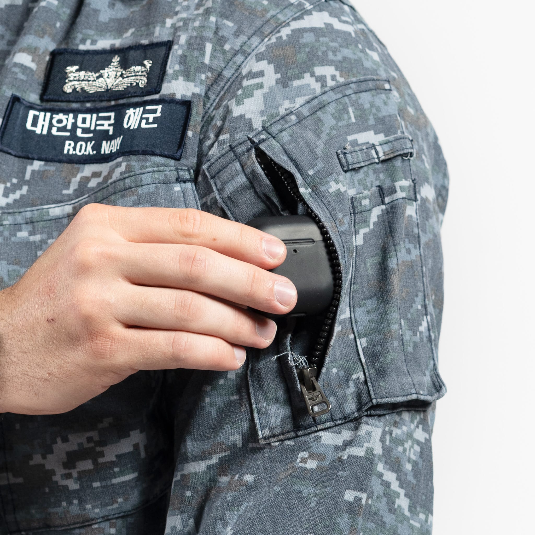 South Korean Navy Maritime Digital Blue Field Shirt