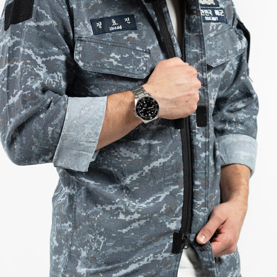 South Korean Navy Maritime Digital Blue Field Shirt