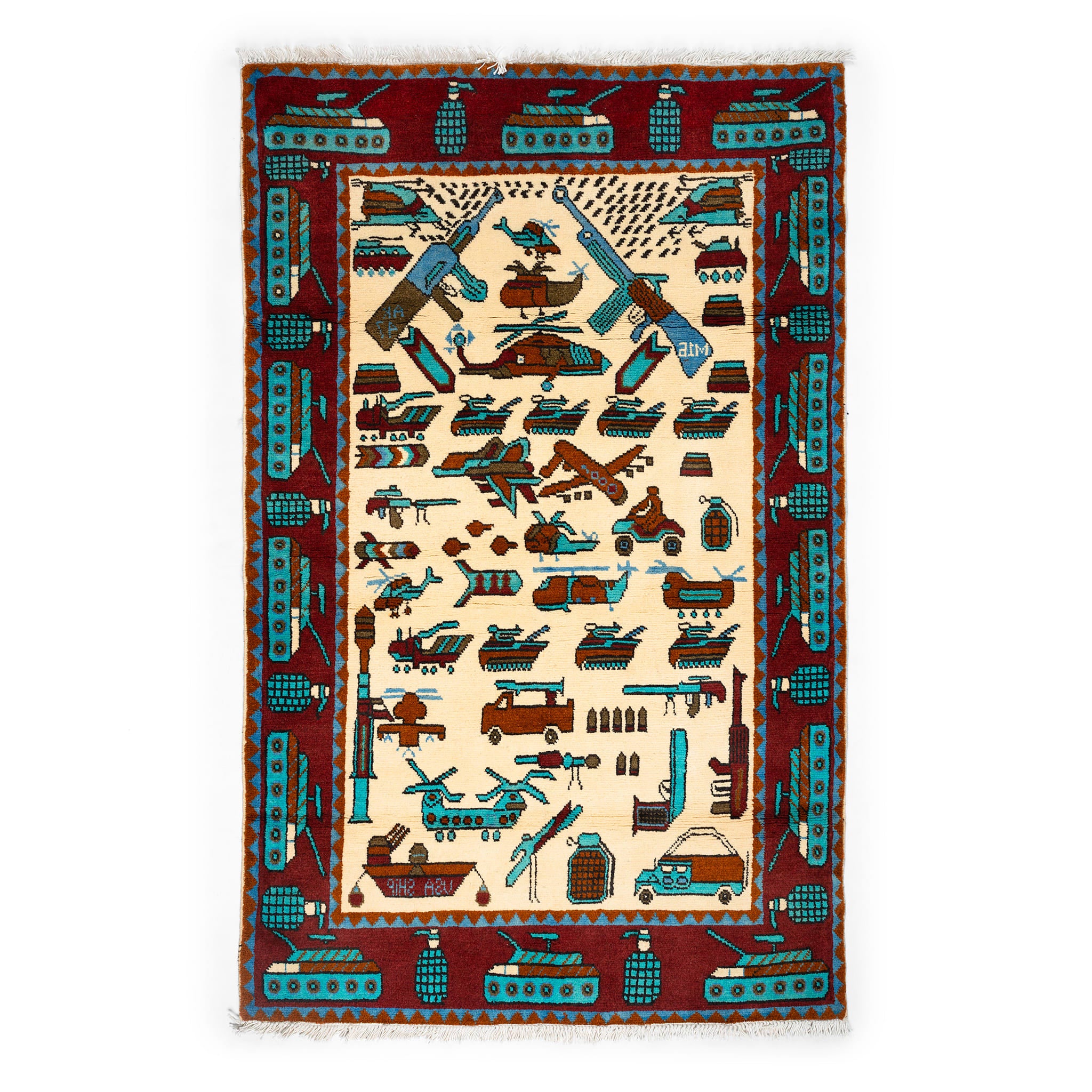 Afghan Large Pattern War Rugs