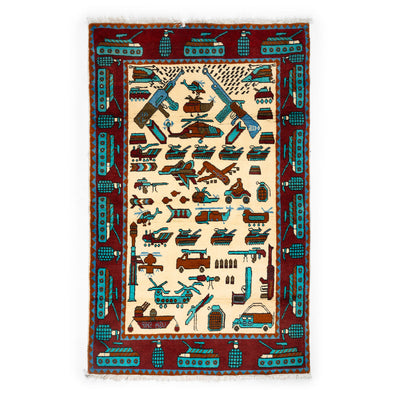 Afghan Large Pattern War Rugs