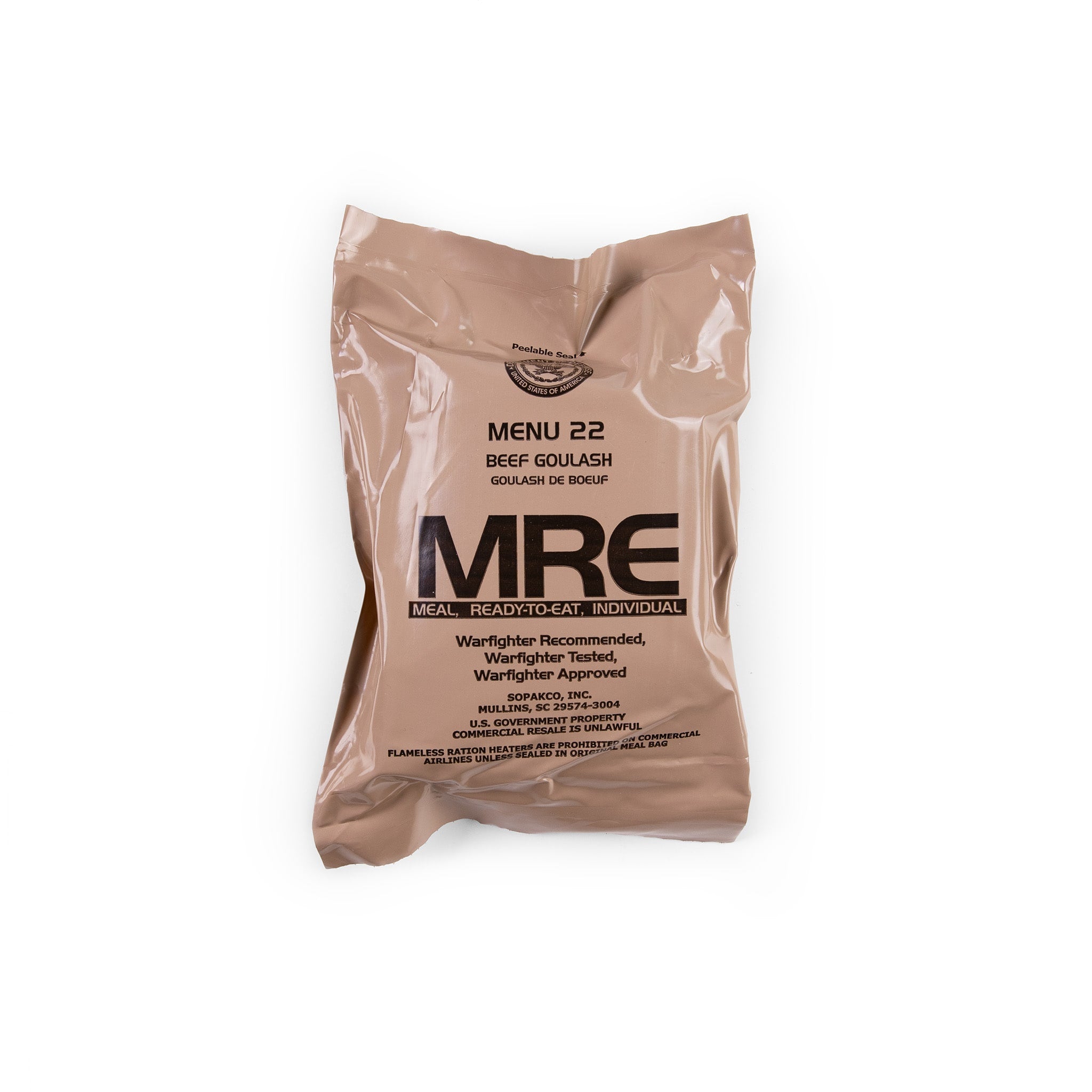USGI Meals, Ready To Eat (MRE)