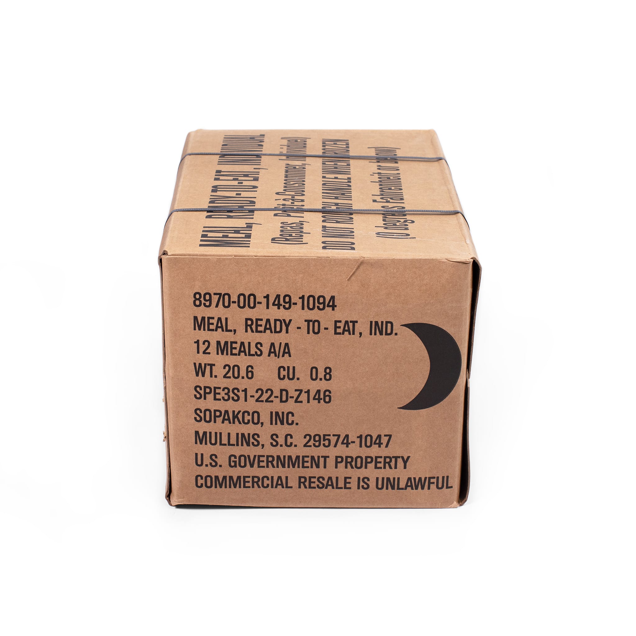 Case Of 12 USGI Meals, Ready To Eat (MRE)