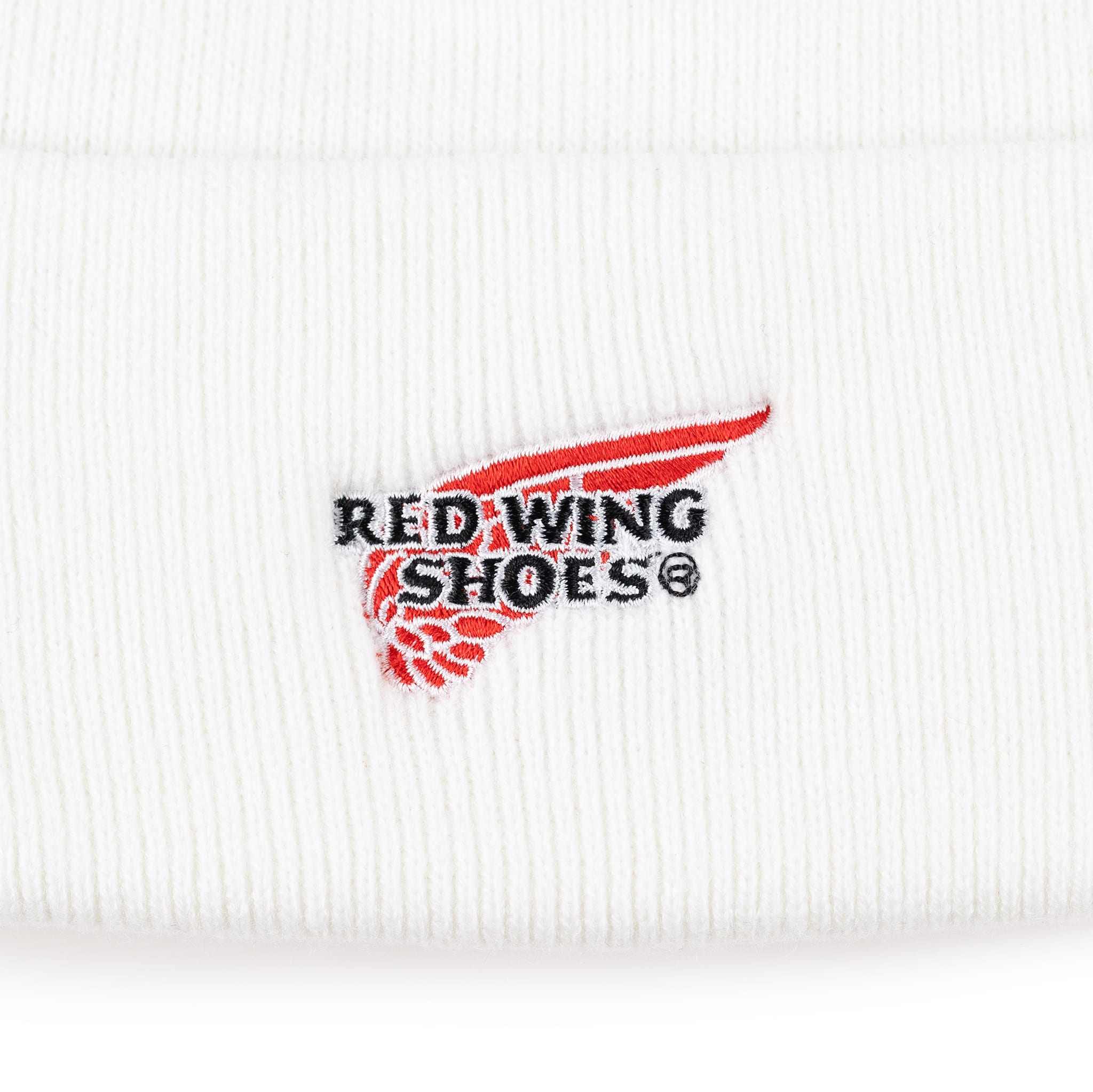 Red Wing Shoes White Beanie