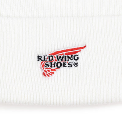 Red Wing Shoes White Beanie