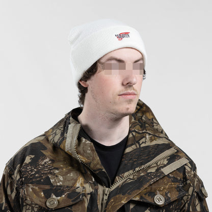Red Wing Shoes White Beanie