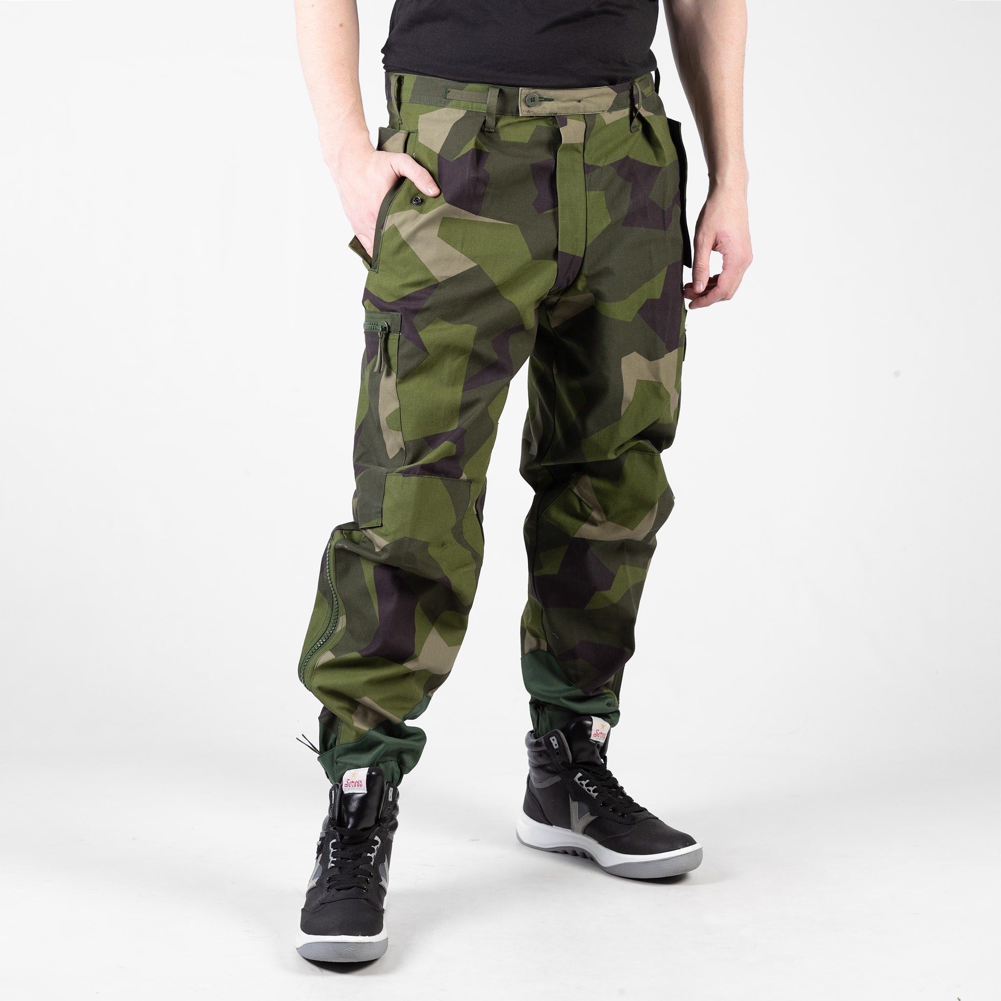 Authentic Suède Armée Pantalon Tankiste Hiver M90 Splinter Thermique