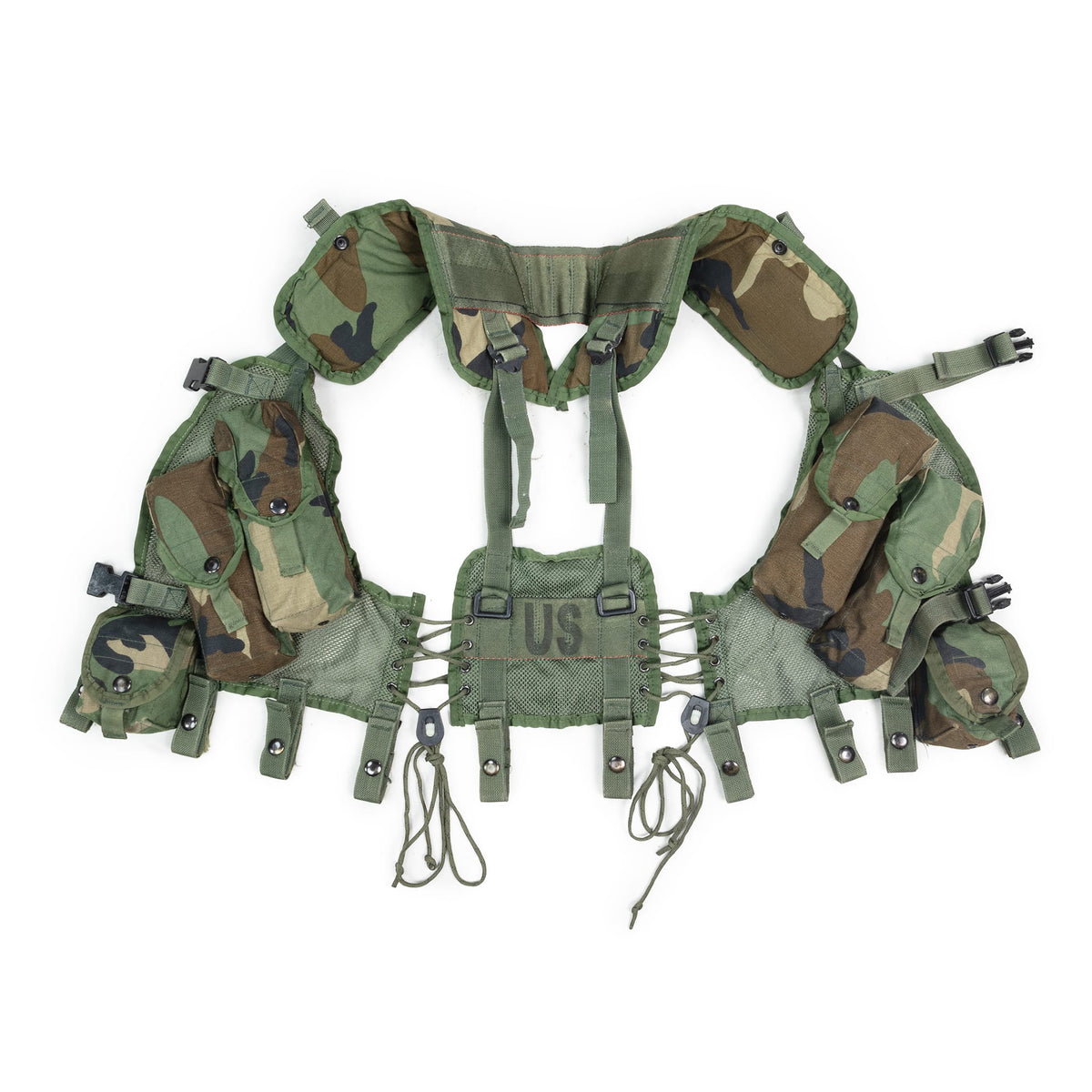 USGI M81 Woodland Enhanced Load Bearing Vest – KommandoStore display picture 1