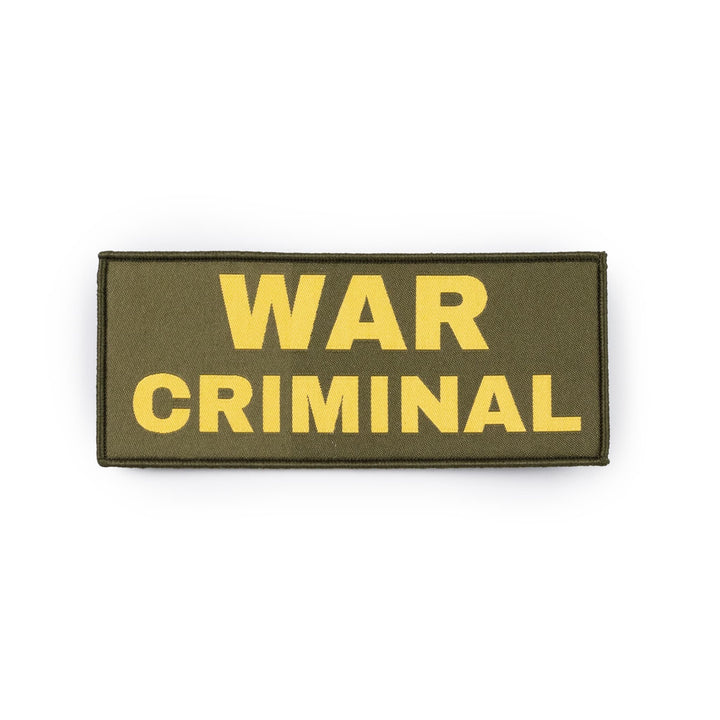 War Criminal Completely Reprehensible Admin Patch