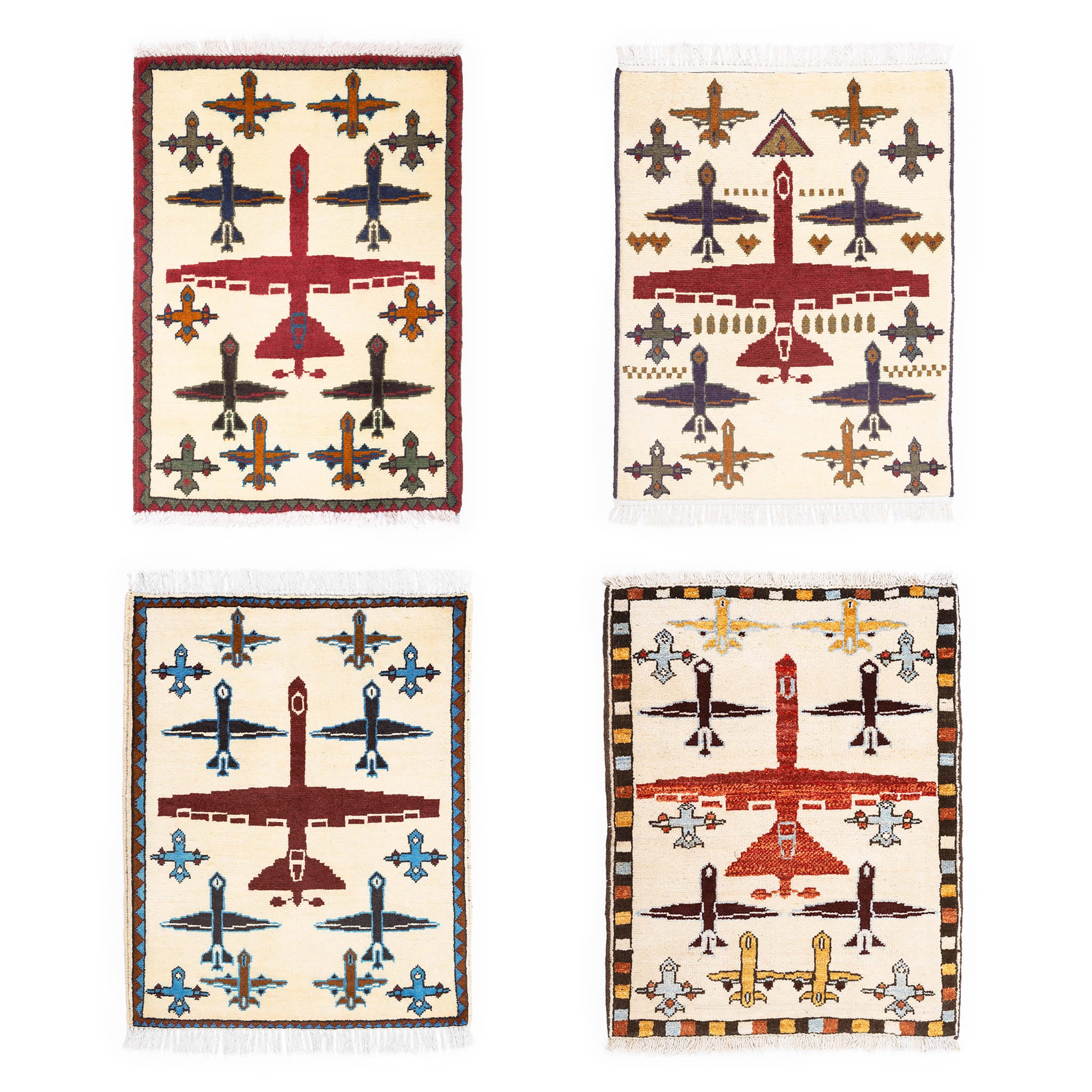 Afghan UAV Pattern War Rug