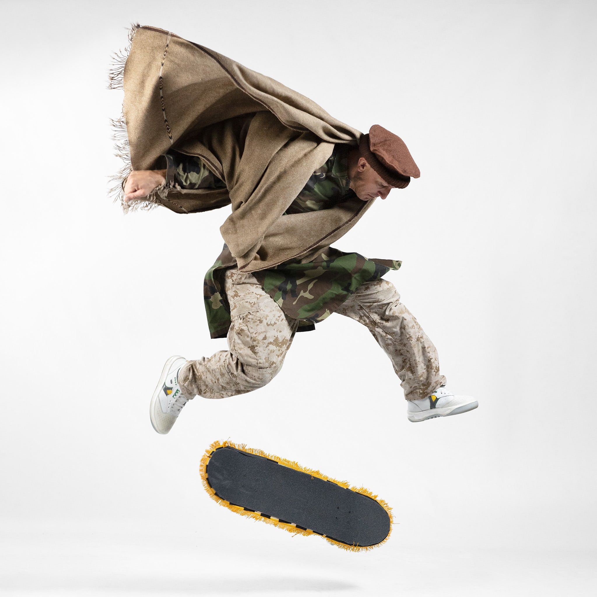 Afghan "War Rug" Skate Deck