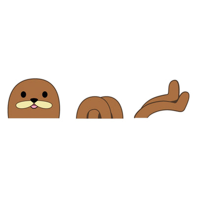 Gondola Peeker Sticker Set