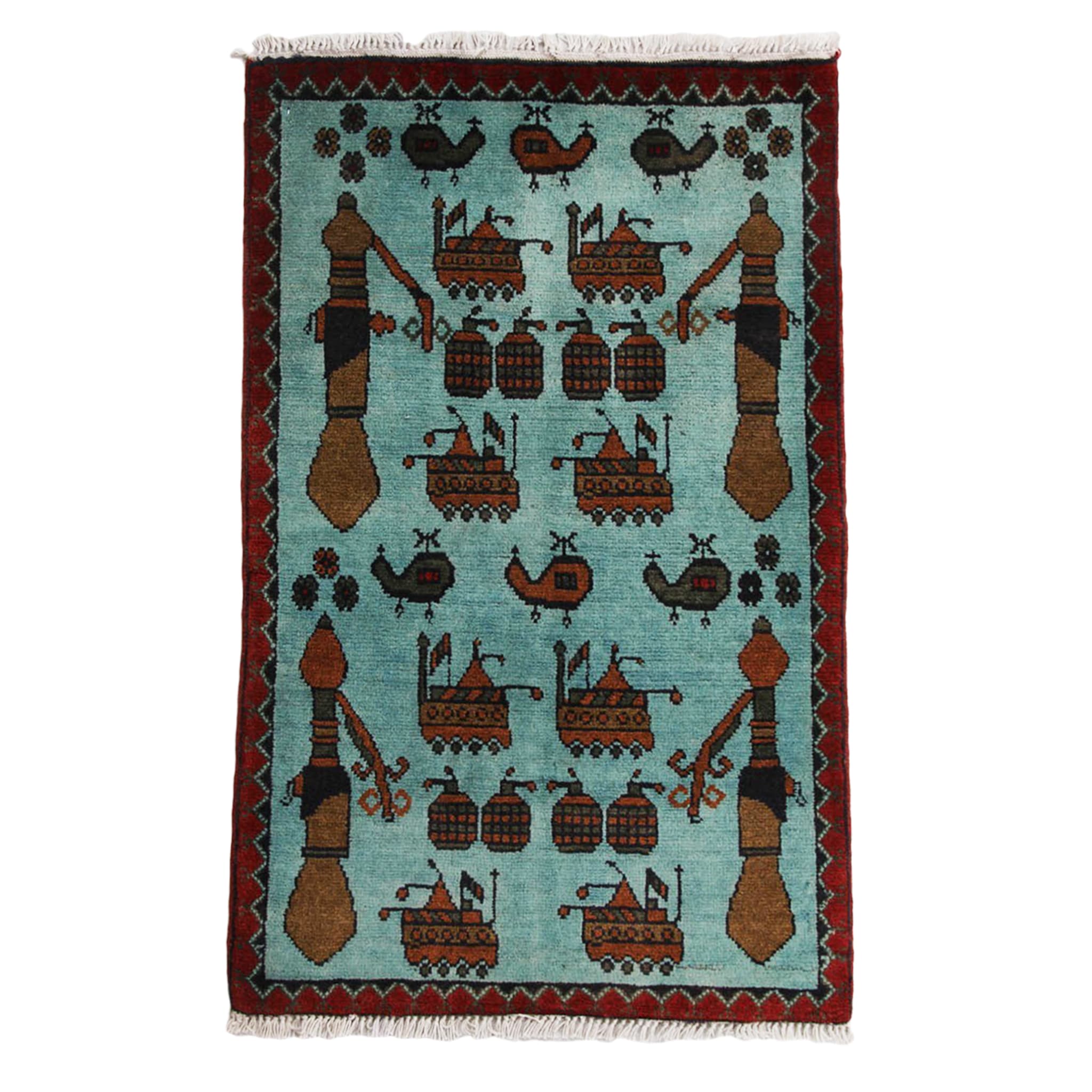 Afghan Arsenal Pattern War Rug